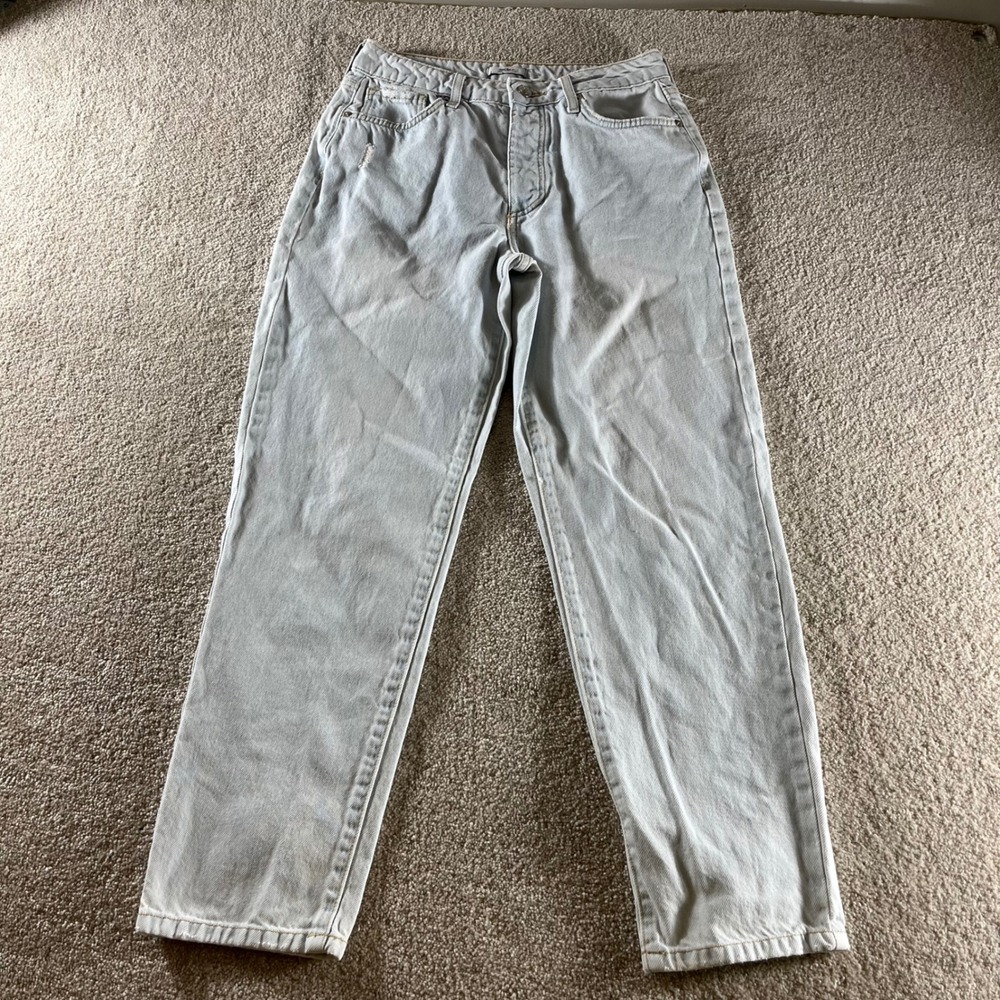 Forever 21 Premium Mom Jeans Womens 27 Light Wash Excellent High Rise